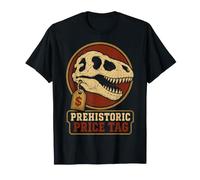 Dinosaur Auction Humor Prehistoric Price Tag T-Shirt