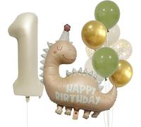 Dinosaur Balloons 1St Birthday Boy Girl Decoration 1St Birthday Boy 1 Year Dinosaur Balloon Kit, Baby Boy Birthday Decoration, Dinosaur Party 1 Year Child