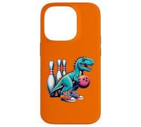 Dinosaur Bowling Player Fun Graphic Dino Bowler Kids Adults Coque pour iPhone 14 Pro