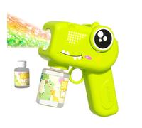 Dinosaur Bubble | Automatic Bubble Machine, 5000+ Bubbles/Min | Handheld Toy With Lights, ABS | 75 ml Solution Included, Birthday Party Gift For Kids
