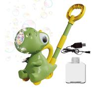 Dinosaur Bubble Machine, Fabricant de Bulles de Dinosaures - Light Up Bubble Blower Maker - 10 Trous, Dinosaure Pousser des Jouets dans la Cour, Divertissement en Plein air pour