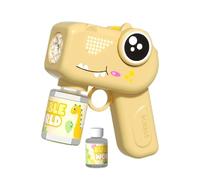 Dinosaur Bubble Machine Toy, Handheld Bubble Blower with Lights and Sound, Portable Fill Soap Dispenser, ABS Kids Blister Toy, Outdoor Blister Machine for Party Backyard Beach Bath Summer Play
