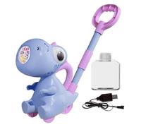 Dinosaur Bubble Maker, Bubble Blowing Push Toy - Boun à Bulles Automatique avec lumière LED | Dinosaur Outdoor Push Backyard Toys, 10 Trous, Garden Entertainment