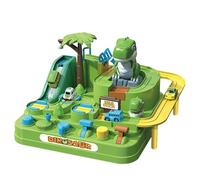 Dinosaur Car Track - Thème Aventure pour, Rampe De Véhicule Coulissante, Jeu De Course Interactif | Développement des Compétences Todler, Coffret Cadeau De Vacances pour, Jardins D'enf