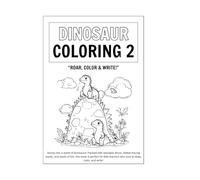 Dinosaur Coloring 2: Stomp into a world of dinosaurs! Packed with adorable dinos, dotted tracing words, and loads of fun, this book is perfect for little learners who love to draw, color, and write!
