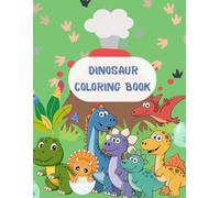 Dinosaur Coloring Book for Kids - 40 Fun and Cute Dino Coloring Pages - 8.5 x 11 - 40 Pages