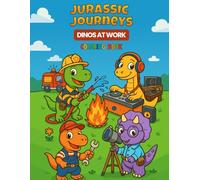 Dinosaur Coloring Book for Kids Ages 4-8: Dinos at Work!: Relaxing, Stress-Free Fun with Silly Dinos Doing Big Jobs