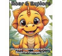 Dinosaur Coloring Book for Kids: Big Simple Dino Designs for Little hands. 2-6