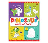 Dinosaur Coloring Book: Fun Dinosaur Coloring Activity Book for Kids, Includes Number Coloring, Dot-to-dot, Tracing & Copy-color Activities