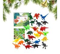 Dinosaur Countdown Advent - 24 Day Dinosaur Toy Box Set, Realistic Educational Animal Collection, Interactive Holiday Countdown Game | with Learning Experience for Children Family Home Party Events Te
