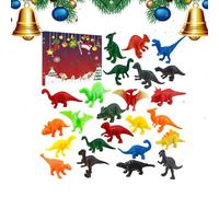 Dinosaur Countdown Advent - 24 Jours À Rebours De Dinosaures | Calendrier Des Dinosaures | Calendrier Du Compte À Rebours De Noël | Toys Animaux Éducatifs Réalistes Pour Les Événements Scolaires De Nu