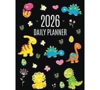 Dinosaur Daily Planner 2026: For All Your Monthly Appointments! Cool 12 Months Prehistoric Animal Organizer (January-December)