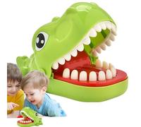 Dinosaur Dentist Toy, Bite Finger Game, Sound Effects Feature, 14.5x9.4x10cm, Colorful Tabletop Design, Surprise Reaction Play, for Kids Ages 4 and Up, Family Fun, Party Game