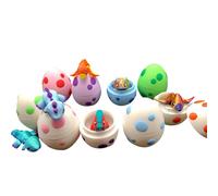 Dinosaur Easter Eggs | 6 Pieces Dragon Egg Filled With Small Dinosaur Inside | Animaux Filled Fidget Toys sCollectible Cute Home Decor For Adults Girls Kids And Others