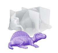 Dinosaur Epoxy Resin Molds - Dinosaur Resin Moold, 3d Animal Silicone Ressin Casting Mold For Candle Making, Diy Craft Ornament Mold For Desk Decor Home Decoration Art Projects