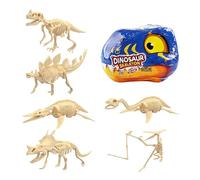 Dinosaur Fossil Digging Kit - STEM Learning, Standard Size with Tools, Compact Resin Material, Realistic Bone Excavation, Children Boys Girls Home Playroom Daycare School Party