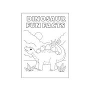 Dinosaur Fun Facts Coloring Book