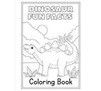 Dinosaur Fun Facts Coloring Book for Kids: Cute & Easy Dinosaur Pages Ages 4-8