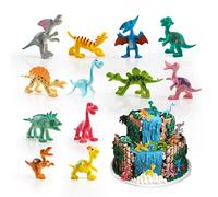 Dinosaur Gâteau Topper, Yisscen 12 Mini Dinosaure ABS Toy Figures, Dinos Cake Décoration Fournitures, Enfant Décoration de Gâteau, Mini Figurine Set pour Cake Topper, Gâteau Déco, Fourniture Déco