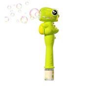Dinosaur Handheld Bubble Machine | ABS Material, 3.4 in X 11.6in, Rechargeable Battery | Automatic Bubble Blower With Lights, Outdoor Fun Toy For Kids Ages 3+