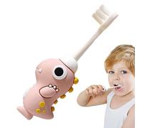 Dinosaur Kids Toothbrush, Toddler Training Toothbrush with Child Sized Brush Head, 4.88x0.47 inches Sturdy Soft Bristles Fun Theme for Boys and Girls, Gentle Orals Care