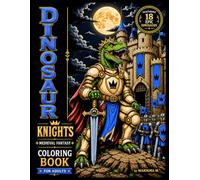 DINOSAUR KNIGHTS: Medieval Fantasy Coloring Book for Adults