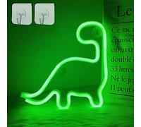 Dinosaur Neon Light Mignon LED Enseigne Au Néon Vert Néon Lumière USB & Batterie Alimenté Mur Néon Lumière Dinosaure Veilleuse pour Enfants Chambre Éclairer Dinosaure Cadeaux pour Fête Bar De Noël