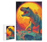 Dinosaur on Planet Puzzle 1000 Pièces Educa Jouet en Bois Cadeau Unique Décoration Intérieure Jeu Éducatif Challenge Toy Adultes Et Enfants À Partir De 14 Ans 1000 PCS