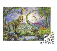 Dinosaur Park Puzzles 1000 Pièces Cadeau Unique Jeu Éducatif Défi Jouet À De Qualité Supérieure Peinture Art pour Adultes Et Enfants 1000pcs (75x50cm)
