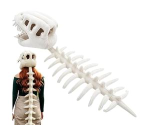 Dinosaur Plush Costume, Wearable Dinosaur Headpiece, Skeleton Plush Toy, Funny Soft Costume Design, For Women Men Boys Kids Children Adults Home House Bedroom Party , 80cm/120cm 31.49in/47.24in