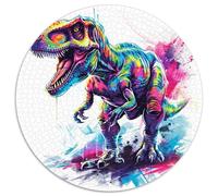 Dinosaur Puzzle 1000 Pieces Cadeau Unique Jeu Éducatif Challenge Toy À De Qualité Supérieure Peinture Art pour Adultes Et Enfants 1000pcs (67.5x67.5cm)
