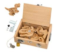 Dinosaur Puzzle Toy - Wooden Building Blocks, Fine Motor Learning, Interloc | Puzzle Wooden Wooden Dinosaur Puzzle Dinosaur Building Blocks Age 0-3 Boys Girls Birthday Holiday Outdoor Indoor Home Party
