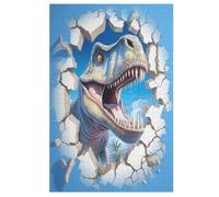 Dinosaur Puzzles en Bois 1000 Pièces Adultes, Poster Jigsaw Puzzle, Design Unique Jouet ÉduChatif pour Adolescents Et Enfants （78×53cm）