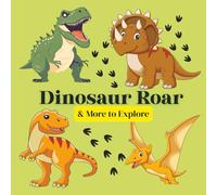 Dinosaur Roar and more to Explore !: Color, Fun Facts & Solve the Puzzle! Single side pages