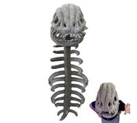 Dinosaur Skeleton Costume - Plush Animal Outfit, 48 Inches Plush Dinosaur with Soft Material, Comfortable Skeleton Costume with Easy Wear, Halloween Outfit Fun Design, Costumes Set for Kids Adults