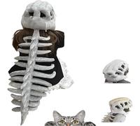Dinosaur Skeleton Costume,Realistic Dinosaur Skeleton Costume Set, Halloween Dinosaur-Themed Skull Cosplay Props (1 PCS)