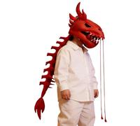 Dinosaur Skeleton Costume, Realistic Soft Headwear, Kids Dragon Cosplay Outfit, Comfortable Lightweight Festival Headpiece, Dress Up Set Boys Girls Christmas Party Dance Stage Celebration Use