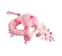 Dinosaur Skeleton Plush Hoodie - Stuffed Toy Outfit | Mini Plush Doll Cloth | Soft Fabric Cute Funny Costume, Fits 10cm 15cm Cotton Dolls, Backpack Charm Accessories, for Plush Keychains & Bags