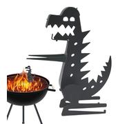 Dinosaur Support pour hot dog, kit d'ustensiles de barbecue, 6,1 x 4,92 x 1,18 pouces, outil de cuisson réutilisable avec design robuste, accessoire de barbecue de cuisine pour l'extérieur