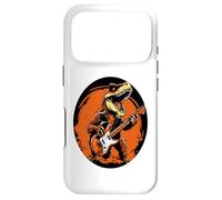 Dinosaur T-Rex Playing Guitar Gifts Bass Guitarist Funny Art Coque pour iPhone 17 Pro
