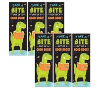 Dinosaur Take A Bite Out Of A Good Book Bookmarks, Pack of 36