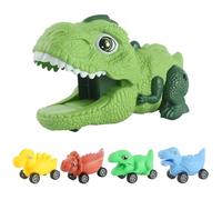 Dinosaur Truck - 7.87x4.33x3.74 inches Driven Car Toy for Interactive Play, Birthday with Push-and-Go Function, Educational Vehicle for Toddler Boys Girls, Bright Colors, Stocking Stuffer