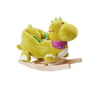 Jouet à bascule - TECTAKE - Dinosaure à bascule avec housse en peluche à partir de 12 mois 35 x 70 x 50 cm - Vert