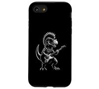 Dinosaure à Bascule Jouant de la Guitare Rock'n Roll Band Guitariste Coque pour iPhone SE (2020) / 7/8