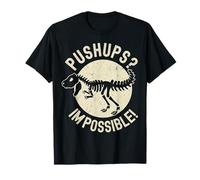 Dinosaure à Bras Courts pour entraînement Sarcastique T-Shirt