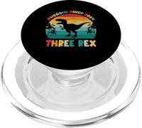 Dinosaure Amusant à Trois Rex pour Enfants de 12 Ans, génial Depuis 2014 PopSockets PopGrip pour MagSafe