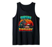 Dinosaure Amusant avec Inscription « It's My Birthday » - Rétro - Débardeur