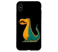 Dinosaure Amusant avec Moustache et Barbe pour garçons et Filles Coque pour iPhone XS Max