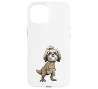 Dinosaure Amusant Shih Tzu T Rex Coque pour iPhone 15