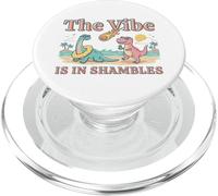 Dinosaure Amusant The Vibe is in Shambles PopSockets PopGrip pour MagSafe